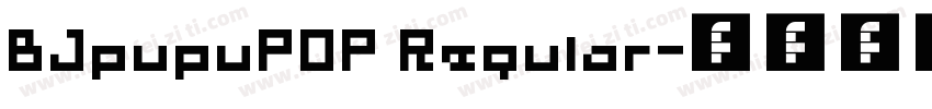 BJpupuPOP Regular字体转换